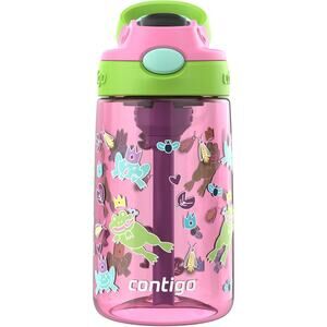 Contigo Kids Water Bottle with Redesigned AUTOSPOUT Straw, 14 oz, Azalea